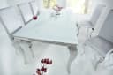 riess-ambiente Esstisch MODERN BAROCK Weiß Silber Opalglas Bild 3