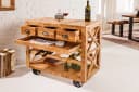 riess-ambiente Servierwagen BODEGA 86cm Natur/Mangoholz Weinregal Barschrank Bild 2