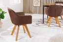 riess-ambiente Esszimmerstuhl LOFT antik braun – Microfaser, drehbar, Buchenholz Bild 4