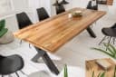 riess-ambiente Esstisch IRON CRAFT Mangoholz massiv X-Gestell Eisen Industrial Bild 1