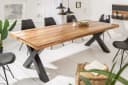 riess-ambiente Esstisch IRON CRAFT Mangoholz massiv X-Gestell Eisen Industrial Bild 2