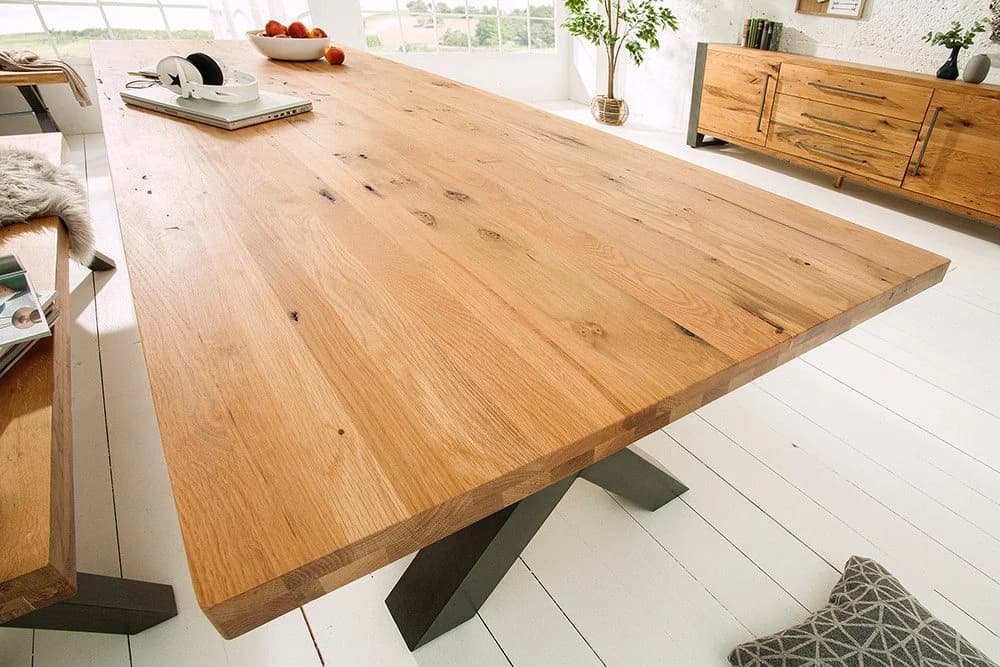 riess-ambiente Esstisch THOR 200cm Wildeiche Industrial Design