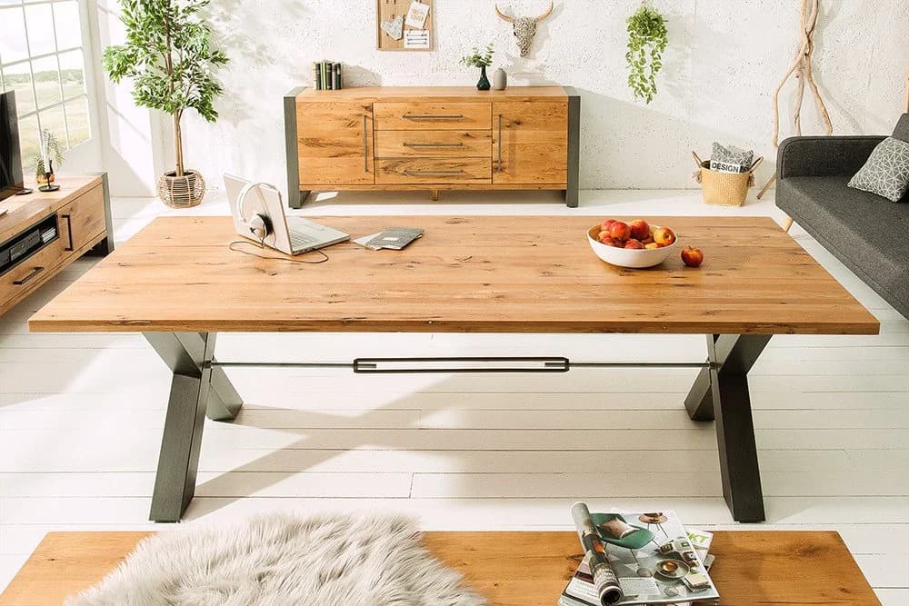 riess-ambiente Esstisch THOR 200cm Wildeiche Industrial Design - Bild 3
