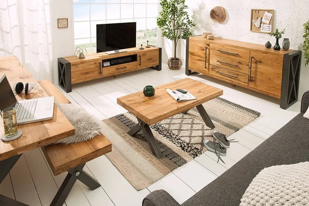 riess-ambiente Esstisch THOR 200cm Wildeiche Industrial Design - Bild 4