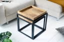 riess-ambiente Beistelltisch SERVITEUR 2er Set Natur/Schwarz Industrial Design Bild 3