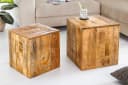 riess-ambiente Beistelltisch Set CURACAO Mango-Massivholz Braun Bild 1