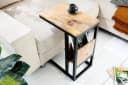 riess-ambiente Beistelltisch CONCIERGE Natur/Schwarz mit Zeitschriftenablage Bild 3