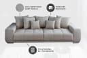 riess-ambiente Big-Sofa ELEGANCIA 285cm Samt Beige Bild 4