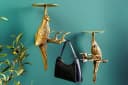 RIESS Ambiente Wandgarderobe WILDLIFE BIRDS 45cm Gold 2er Set Bild 2