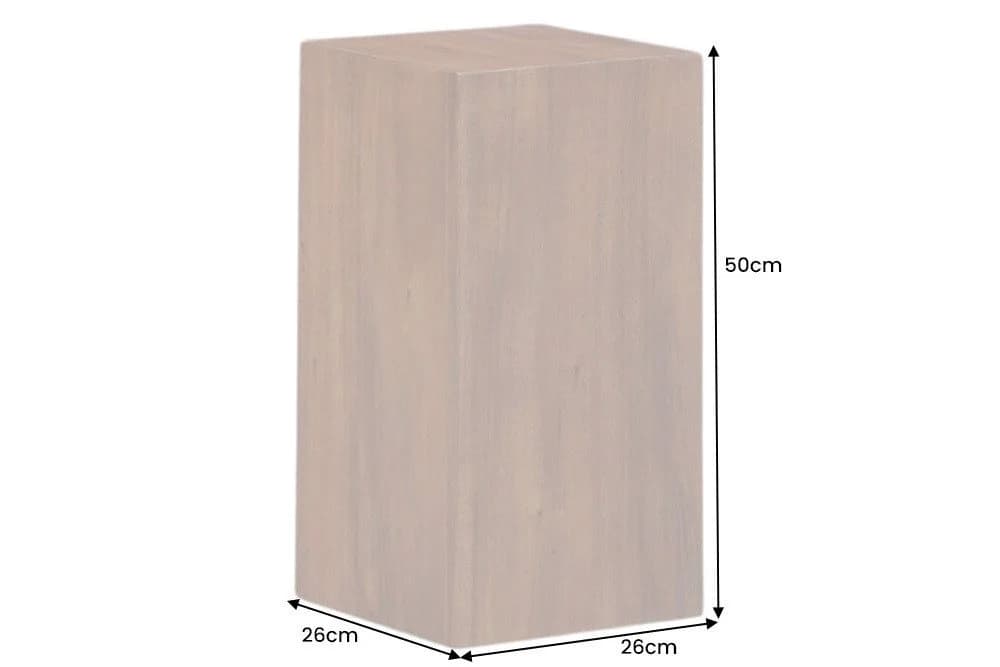 riess-ambiente Beistelltisch COLUMNA 50cm Braun Akazien-Massivholz Pflanzenständer - Bild 4