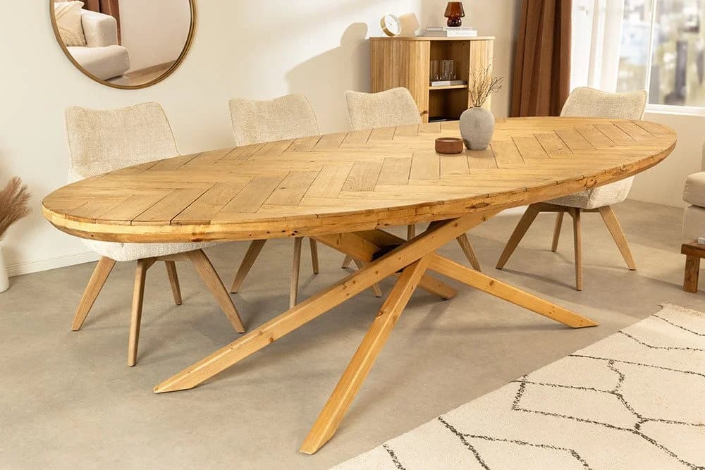 riess-ambiente Esstisch WOOD SCULPTURE 240cm Oval Pinienholz - Bild 2