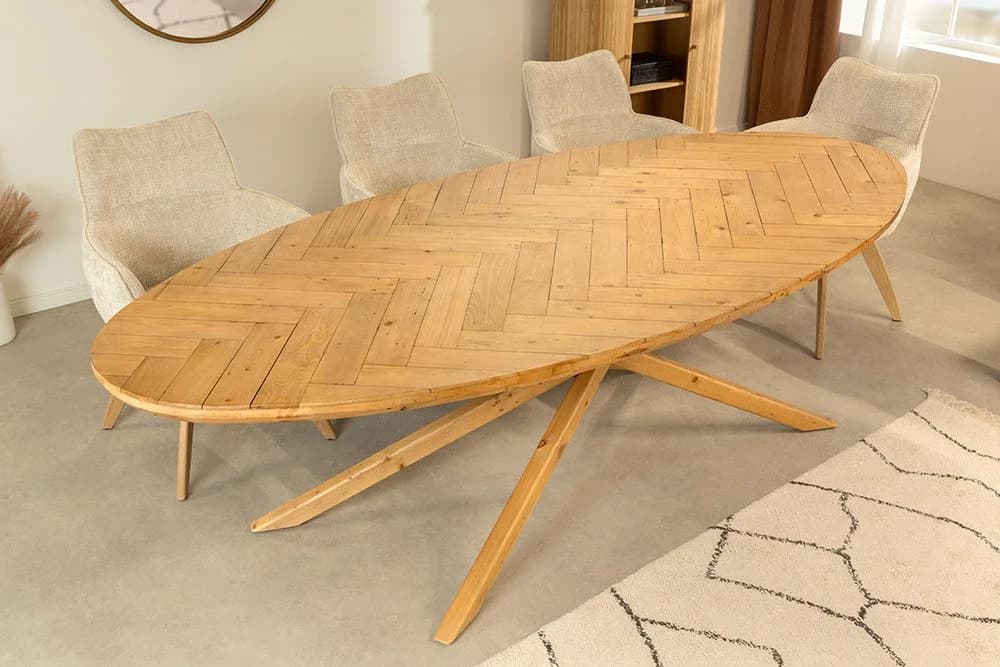 riess-ambiente Esstisch WOOD SCULPTURE 240cm Oval Pinienholz - Bild 3