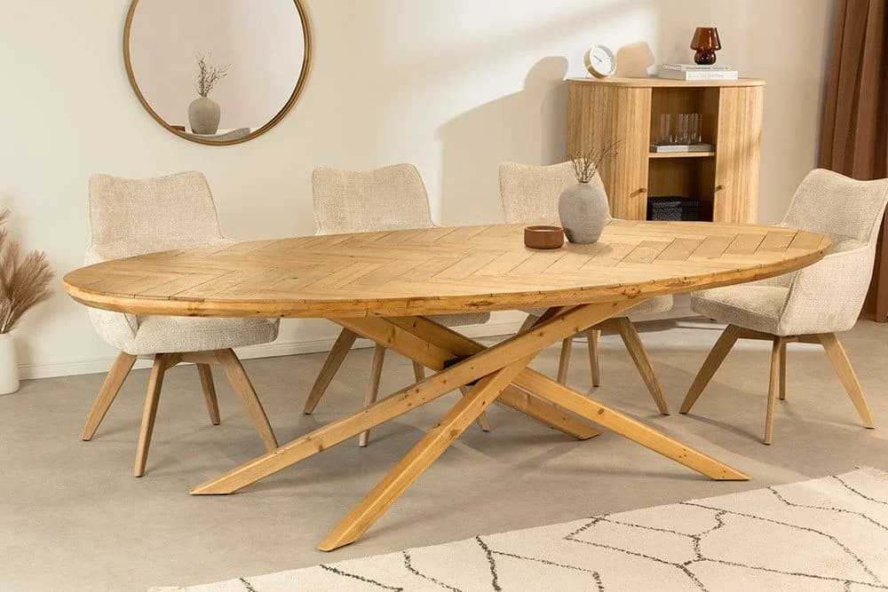 riess-ambiente Esstisch WOOD SCULPTURE 240cm Oval Pinienholz - Bild 4