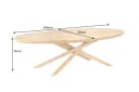 riess-ambiente Esstisch WOOD SCULPTURE 240cm Oval Pinienholz Bild 5