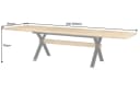 riess-ambiente Esstisch GIANT ausziehbar Eiche Metall X-Gestell Bild 5