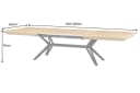 riess-ambiente Esstisch GIANT 200-320cm ausziehbar Eiche Metall Bild 4