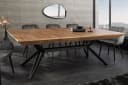 riess-ambiente Esstisch GIANT 200-320cm ausziehbar Walnuss/Metall Bild 3