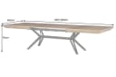 riess-ambiente Esstisch GIANT 200-320cm ausziehbar Walnuss/Metall Bild 4