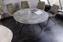 riess-ambiente Esstisch ATELIER 100cm Grau/Schwarz Metallbeine Rund Bild 1