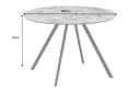 riess-ambiente Esstisch ATELIER 100cm Grau/Schwarz Metallbeine Rund Bild 5