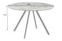 riess-ambiente Esstisch ATELIER 120cm Beton-Design Metall Rund 4 Personen Bild 5