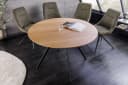 riess-ambiente Esstisch ATELIER 100cm Natur/Schwarz Holzoptik Metallbeine Rund 2 Personen Bild 2