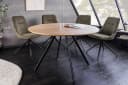 riess-ambiente Esstisch ATELIER 100cm Natur/Schwarz Holzoptik Metallbeine Rund 2 Personen Bild 3
