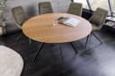 riess-ambiente Esstisch ATELIER 120cm Natur/Schwarz Holz-Optik Metallbeine Rund 4 Personen Bild 2