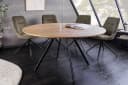 riess-ambiente Esstisch ATELIER 120cm Natur/Schwarz Holz-Optik Metallbeine Rund 4 Personen Bild 4