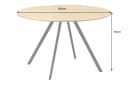 riess-ambiente Esstisch ATELIER 120cm Natur/Schwarz Holz-Optik Metallbeine Rund 4 Personen Bild 5