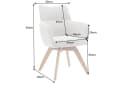 riess-ambiente Drehstuhl ASGARD beige mit Armlehne & Federkern Bild 5