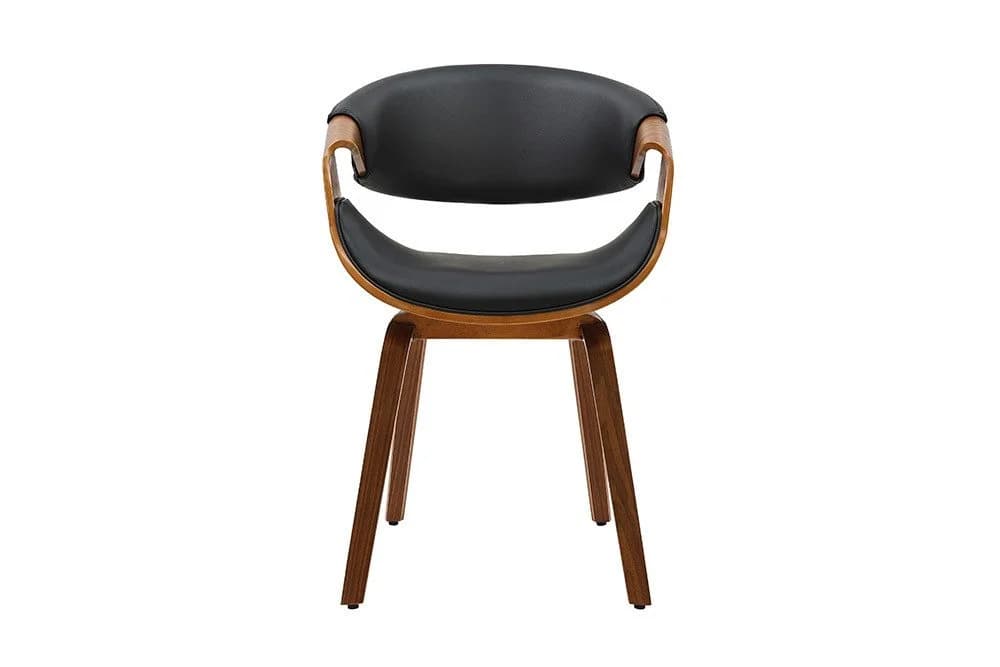 riess-ambiente Armlehnstuhl ORGANIC Schwarz Walnuss Kunstleder - Bild 3