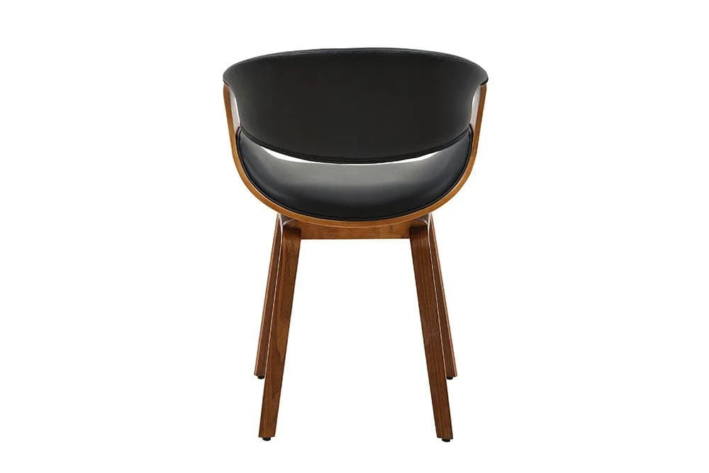riess-ambiente Armlehnstuhl ORGANIC Schwarz Walnuss Kunstleder - Bild 5