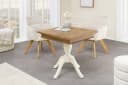 riess-ambiente Bistrotisch HAMPTONS 70cm hellbraun/creme recycelte Pinie 2 Plätze quadratisch Bild 1