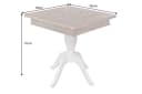 riess-ambiente Bistrotisch HAMPTONS 70cm hellbraun/creme recycelte Pinie 2 Plätze quadratisch Bild 4