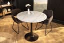 riess-ambiente Esstisch LYON 80cm weiß Keramik Säulenfuß Bild 2