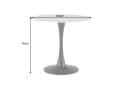 riess-ambiente Esstisch LYON 80cm weiß Keramik Säulenfuß Bild 3