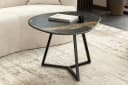 riess-ambiente Couchtisch MARVELOUS 90cm Schwarz Keramik Metallgestell Bild 1