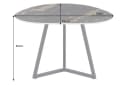 riess-ambiente Couchtisch MARVELOUS 90cm Schwarz Keramik Metallgestell Bild 4