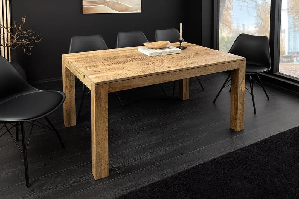 riess-ambiente Esstisch PURE 120-200cm Mangoholz Ausziehbar Massiv - Bild 3