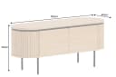 riess-ambiente TV-Board ATELIER 120cm natur/schwarz Eichenholz-Optik Bild 4