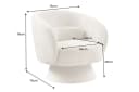 riess-ambiente Drehsessel BOSSA NOVA beige Chenille drehbar Bild 4