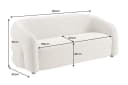 riess-ambiente 3-Sitzer VOGUE 200cm beige Sofa Bild 4