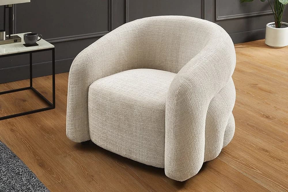 riess-ambiente Loungesessel VOGUE 95cm Beige Chenille - Bild 2