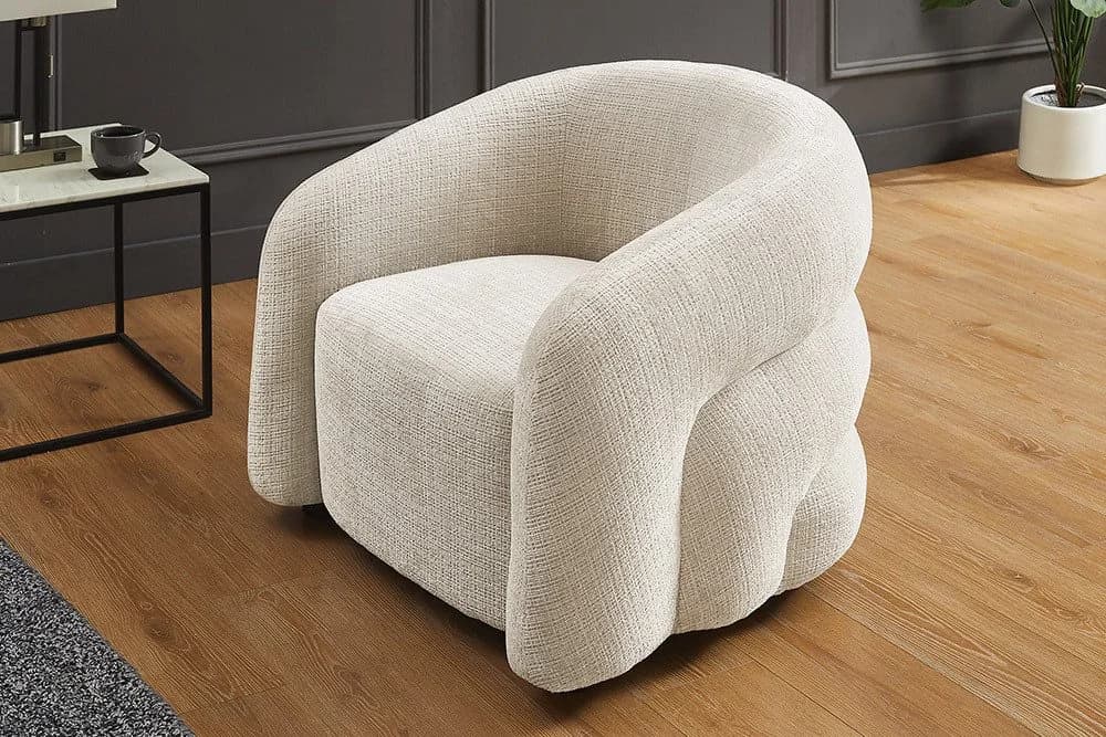 riess-ambiente Loungesessel VOGUE 95cm Beige Chenille - Bild 3