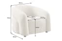 riess-ambiente Loungesessel VOGUE 95cm Beige Chenille Bild 4