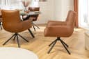 riess-ambiente Drehstuhl SIGNATURE 85cm cognac Leder Polsterstuhl Bild 1