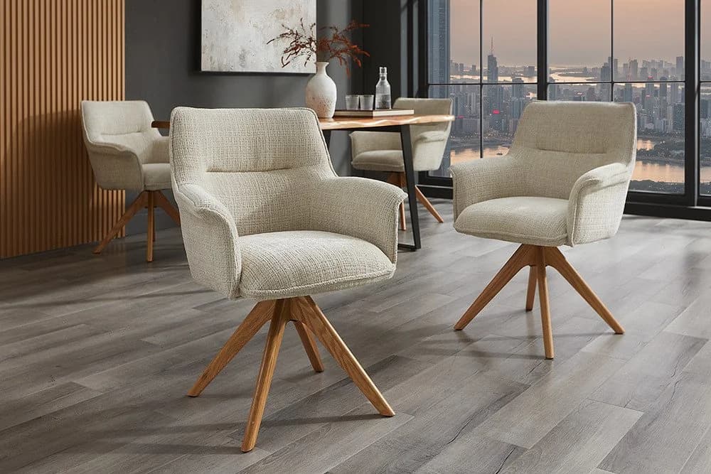 riess-ambiente Drehstuhl LE GRAND 87cm Beige - Bild 2