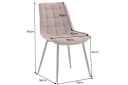 riess-ambiente Esszimmerstuhl ROADSTAR cognac / schwarz - Microfaser, Metallbeine, Ziersteppung Bild 5