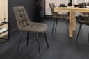 riess-ambiente Esszimmerstuhl ROADSTAR Taupe Schwarz Microfaser Metallbeine Bild 1
